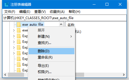 删除exe_auto_file